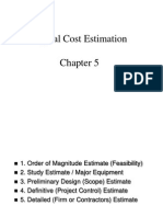 Capital Cost Estimation