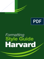 Harvard Formatting Style Guide