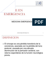 Sincope en Emergencia