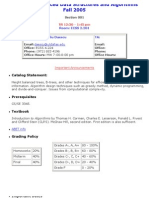 UT Dallas Syllabus For cs4349.001 05f Taught by Ovidiu Daescu (Daescu)