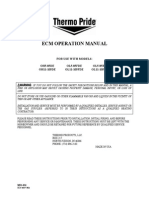 Ecm Operation Manual: For Use With Models: OH5-85DE OL5-85FDE OL5-85RDE OH11-105DE OL11-105FDE OL11-105RDE