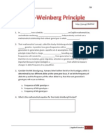 Hardy-Weinberg Principle Webquest