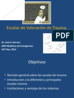 Escalas de Valoración de Trauma