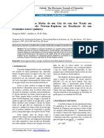 Cálculo Do Volume Molar de Um Gás de Van Der Waals