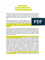 Discurso 5 de Julio 2014 - General en Jefe Vladimir Padrino López - Comandante Estratégico Operacional de La FANB