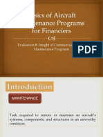 Basics of Aircraft Maintenance Programs For Financiers