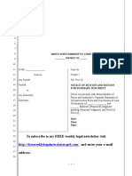 Sample Motion For Summary Judgment by Plaintiff in United States District Court