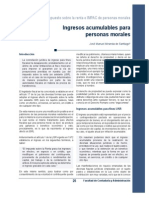 445 - Ingresos Acumulables para Personas Morales