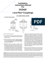 Para-Flex Couplings Dodge: Installation Instructions Manual For