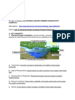 Dissolved Oxygen Primary Prod Activity