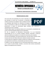 Modulo Matematica Empresarial II USP - MATRICES