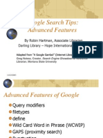 Google Advanced Features