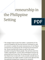 1.2entrepreneurship in The Philippine Setting