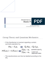 Basis Functions: Introduction To Group Theory