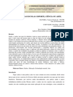 Xadrez Nas Escolas Esporte, Ciência Ou Arte PDF