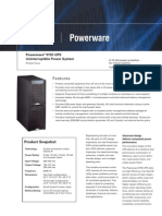 Features: Powerware 9155 UPS Uninterruptible Power System