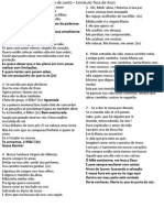 Folha de Canto - Cenáculo Toca de Assis