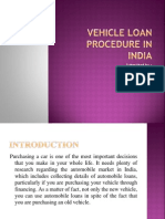 Vehicle Loan Procedure in India