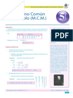 Sem 5 Minimo Común Múltiplo (M.C.M.)