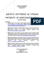 Dietaty Patterns in Stroke Patients in Northwest India: (Journal Study)