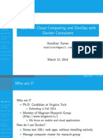 Next-Gen Cloud Computing and Devops With Docker Containers: Hamilton Turner