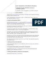 Acoustic Calculation of Ventilation Systems