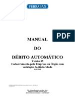 Layout Padrão FEBRABAN de Débito Automático - Versão 5 PDF