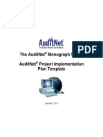 AuditNet Monograph Series Project Implementation Plan Template 2012