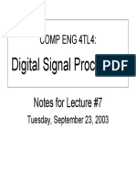 Comp Eng 4Tl4:: Digital Signal Processing