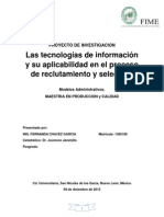 Las Tecnologías de Información y Su Aplicabilidad en El Proceso de Reclutamiento y Selección Final