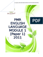 PMR English Language Module 1 Paper 1