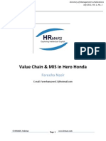 Honda Value Chain