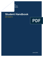 Studenthandbook 2013 2014