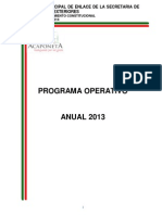 Plan Operativo Anual Oficina de Enlace de Secretaria de Relaciones Exteriores 