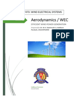 Aerodynamics and Efficiency of Wind Turbines