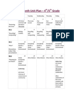 Earth Month Unit Plan 4th - 5th