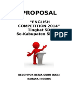 Proposal Lomba Bahasa Inggris 2014