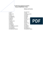 Discrete Math Review Terms: Csci 435 Formal Languages and Automata