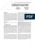 Simulation of Zigbee Based Tacs For Collision Detection and Avoidance For Railway Traffic