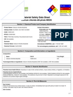 Calcium Chloride Dihydrate MSDS: Section 1: Chemical Product and Company Identification