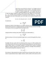 Wheatstone Lab Physics