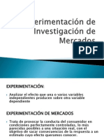 Experimentación de Investigación de Mercados