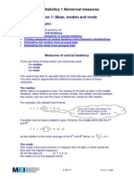 Mean, Median & Mode PDF