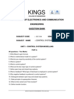 Kings: Department of Electronics and Communication Engineering Question Bank