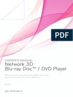 Network 3D Blu-Ray Disc™ / DVD Player: Owner'S Manual