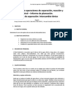 Preinforme Intercambio Ionico PDF