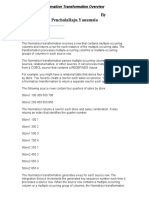 Normalizer Transformation Overview