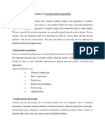 Ceramic Raw Material Preparation