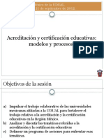 Acreditacion y Certificacion Educativas Modelos y Procesos