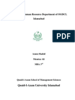 HR Project On OGDCL PDF